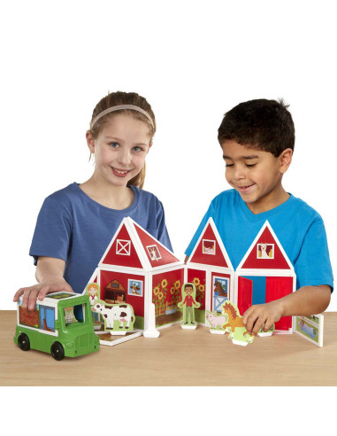 MD30656,Set magnetic de joaca La Ferma - Melissa & Doug
