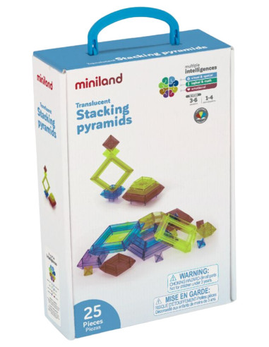 ML32174,Joc de constructii cu piese translucide Piramide
