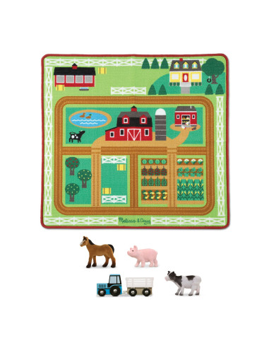 MD9425,Covoras de joaca si figurine Hambarul de la ferma