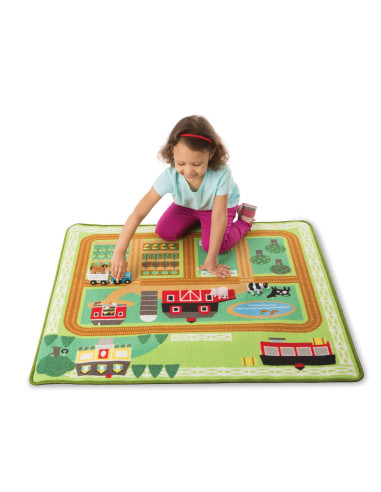 MD9425,Covoras de joaca si figurine Hambarul de la ferma