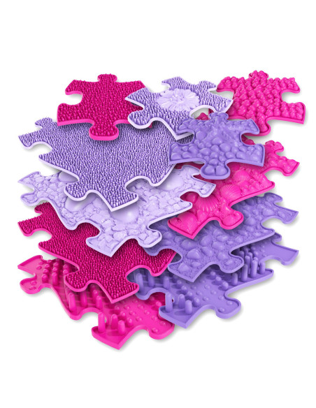 MFK-063,Covoras ortopedic senzorial puzzle Set pentru fetite