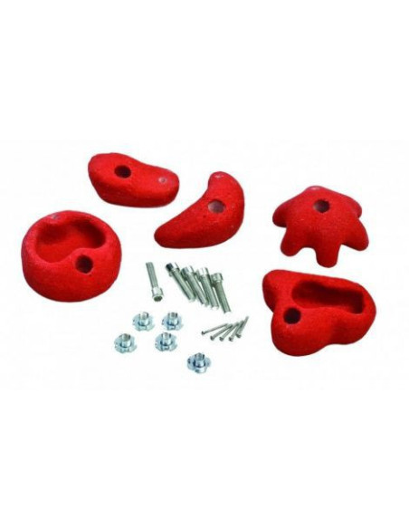 KBT347.002.001.001,Set 5 pietre de catarat escalada medii, rosii, KBT