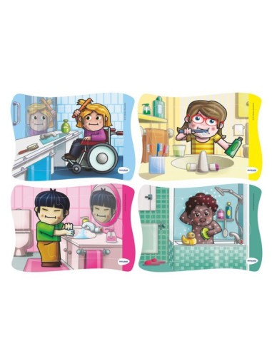 ML35370,Set 4 puzzle Igiena