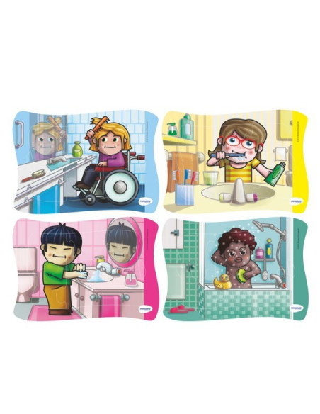 ML35370,Set 4 puzzle Igiena