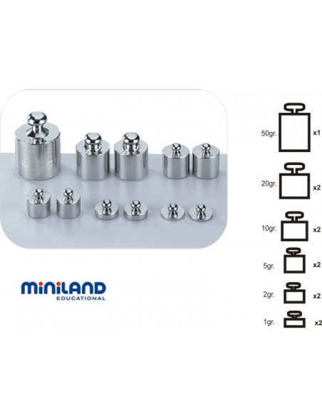ML95033,Set 11 greutati metalice pentru balante