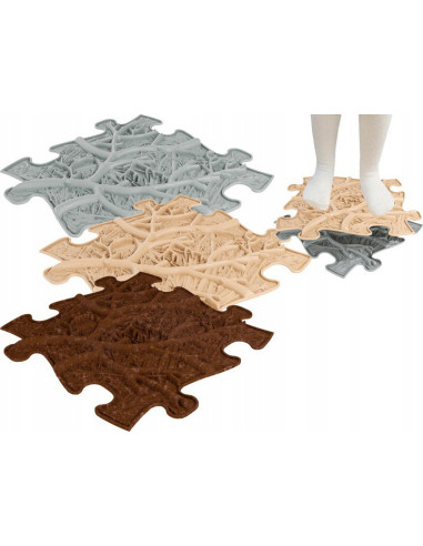 MFK-037,Covoras ortopedic senzorial puzzle Set Roots