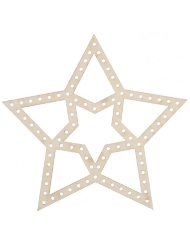BEL50138,Decoratiune stea de brodat