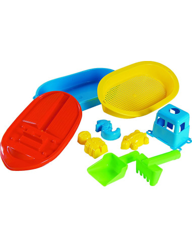 AGI1200-0000,Set de vacanta Barca si accesorii pentru nisip