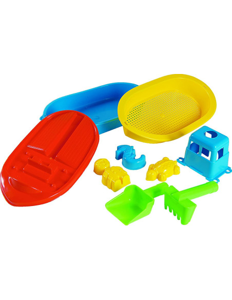 AGI1200-0000,Set de vacanta Barca si accesorii pentru nisip