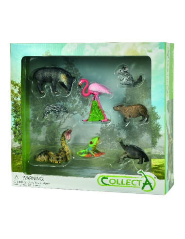 COL84098WB,Set de 8 figurine pictate manual Wild Life