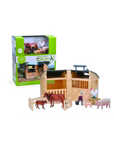 COL84150WB,Set Grajd si sura pentru animale cu figurine incluse