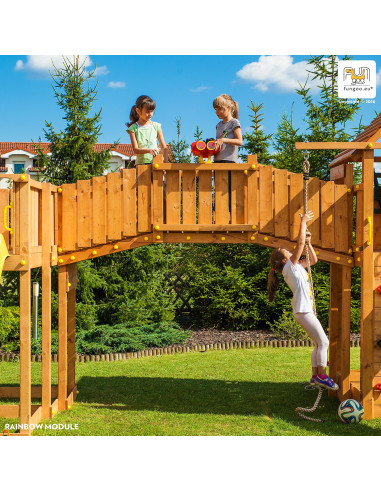 FU03528,Complex de joaca din lemn Fungoo Maxi set SPIDER LAND