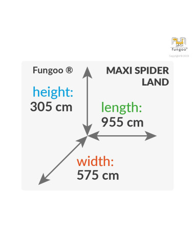 FU03528,Complex de joaca din lemn Fungoo Maxi set SPIDER LAND