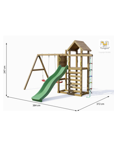 FU08180PKX,Complex joaca din lemn Mixter Fungoo