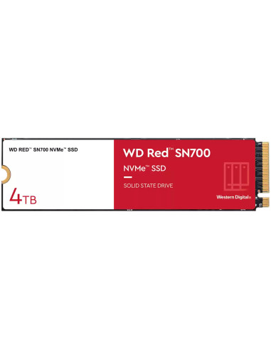 WDS400T1R0C,SSD NAS WD Red SN700 4TB M.2 2280-D5-M PCIe Gen3 x4 NVMe, Read/Write: 3400/3100 MBps, IOPS 550K/520K, TBW: 5100 "WDS