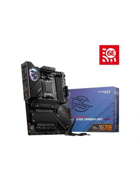 MPG X670E CARBON WIFI,MSI MPG X670E CARBON WIFI ATX MB AM5 4XDDR5 2x PCIe 5.0 x16 PCIe 4.0 x16 slot 6xSATA 6Gb/s 2xM.2 PCIe 5.0x