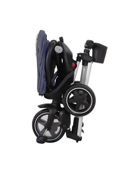 320013232,Tricicleta ultrapliabila Qplay Nova Rubber albastru inchis