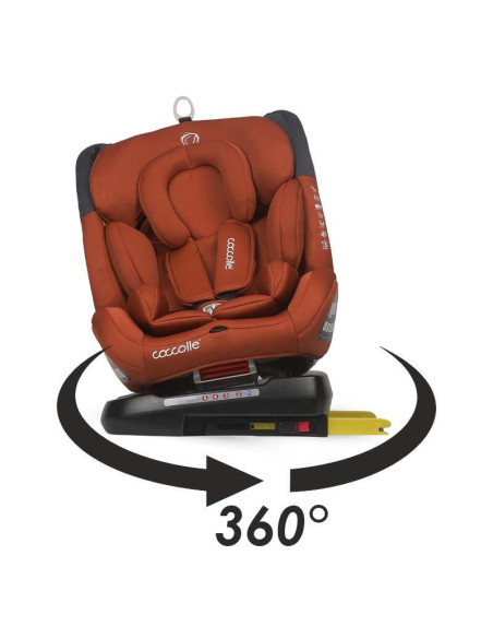 332085745,Scaun auto rotativ 0-36 kg Coccolle Atira Cinnamon brown