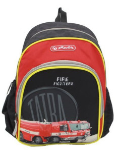 Ghiozdan gradinita Herlitz 9492120,  31 x 20 x 12 cm, Motiv fire fighters 2