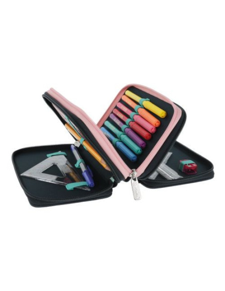 50043392,Penar echipat 31 piese, 3 compartimente, motiv fancy peacock