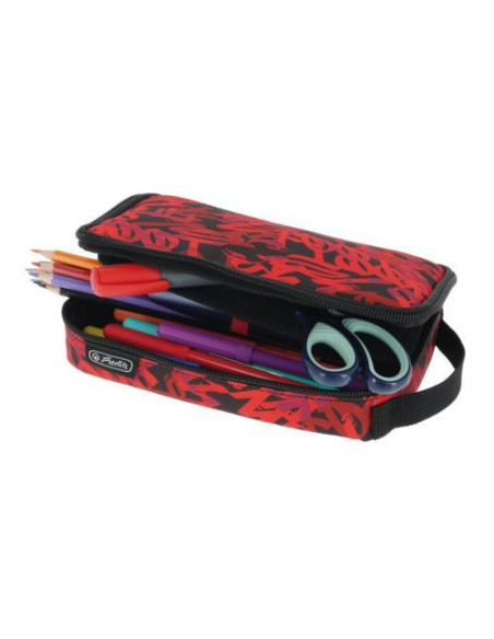 50043569,Penar tip etui 2 go, motiv graffiti rosu/negru