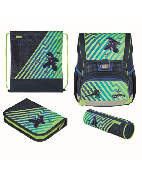 50043118,Ghiozdan echipat loop plus, motiv funky ninja