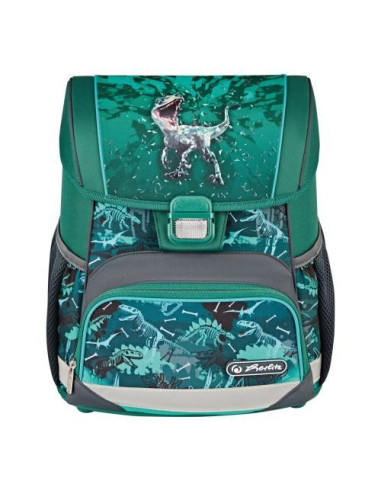 50043101,Ghiozdan echipat loop plus, motiv green rex