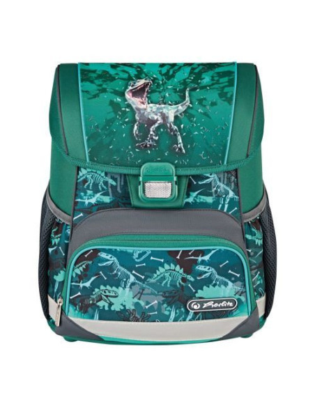 50043101,Ghiozdan echipat loop plus, motiv green rex