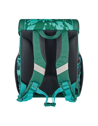 50043101,Ghiozdan echipat loop plus, motiv green rex