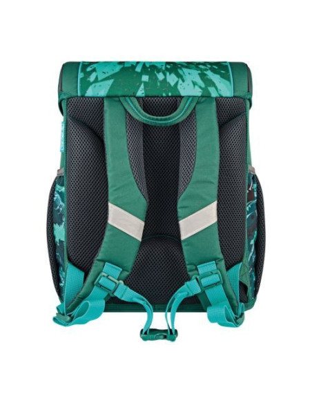 50043101,Ghiozdan echipat loop plus, motiv green rex