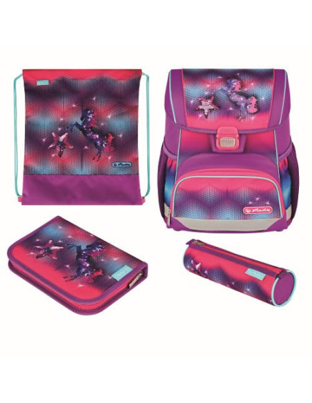 50043699,Ghiozdan echipat loop plus, motiv funky horse