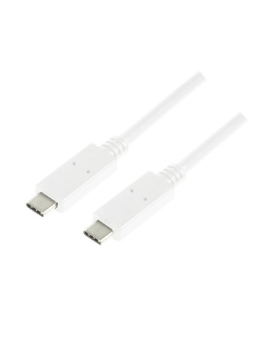 CU0130,CABLU alimentare si date LOGILINK, pt. smartphone, USB 3.2, USB Type-C (T) la USB Type-C (T), 0.5m, alb, "CU0130"