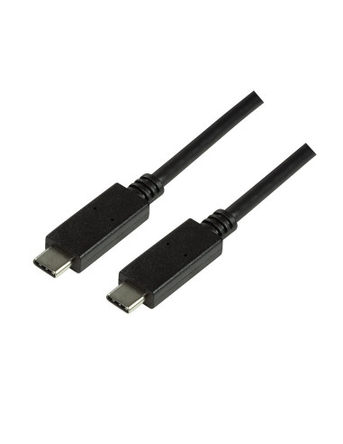 CU0129,CABLU alimentare si date LOGILINK, pt. smartphone, USB 3.2, USB Type-C (T) la USB Type-C (T), 1m, negru, "CU0129"