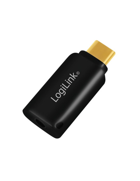 UA0356,ADAPTOR audio LOGILINK USB-C la 3.5 mm jack (M), black, "UA0356"