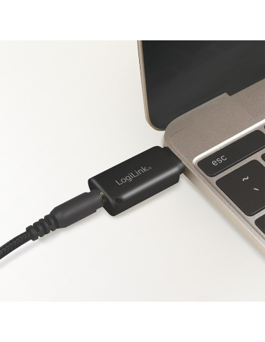 UA0356,ADAPTOR audio LOGILINK USB-C la 3.5 mm jack (M), black, "UA0356"