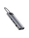 CAHUB-CU0G,DOCKING Station Baseus Metal Gleam, conectare PC USB Type-C, USB 3.0 x 3, Card reader SD x 1, MicroSD x 1, USB Type C