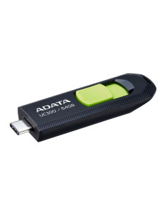 ACHO-UC300-64G-RBK/GN,MEMORIE USB Type-C 3.2 ADATA 64 GB, retractabila, carcasa plastic, negru / verde "ACHO-UC300-64G-RBK/GN" ( 2