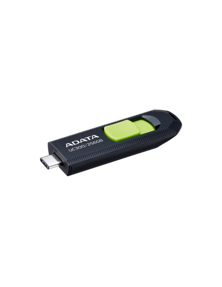 ACHO-UC300-256G-RBK/GN,MEMORIE USB Type-C 3.2 ADATA 256 GB, retractabila, carcasa plastic, negru / verde "ACHO-UC300-256G-RBK/GN