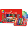 FC115888,Creioane Colorate Faber-Castell, 48 Culori + 4 Accesorii, Cutie Metal