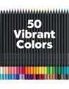 FC116450,Creioane Colorate Faber-Castell Black Edition, 50 de culori