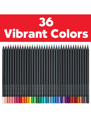 FC116436,Creioane colorate FABER-CASTELL 36 culori, Black Edition FC116436,Creioane colorate FABER-CASTELL 36 culori, Black Edition