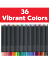FC116436,Creioane colorate FABER-CASTELL 36 culori, Black Edition