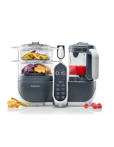 BB-A001124,Babymoov - Robot multifunctional 5 in 1 Nutribaby (+) Industrial Grey