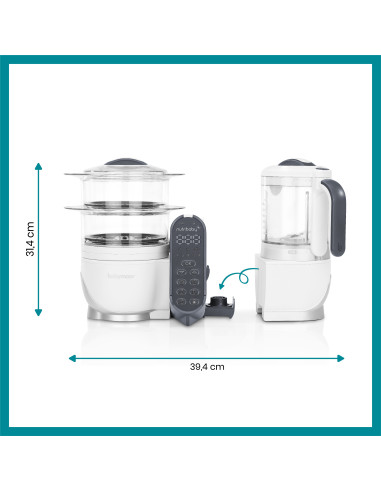 BB-A001124,Babymoov - Robot multifunctional 5 in 1 Nutribaby (+) Industrial Grey