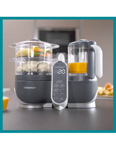 BB-A001124,Babymoov - Robot multifunctional 5 in 1 Nutribaby (+) Industrial Grey