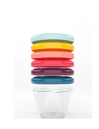 BB-A004309,Babymoov - Set 6 recipiente pentru pastrarea hranei, 250 ml