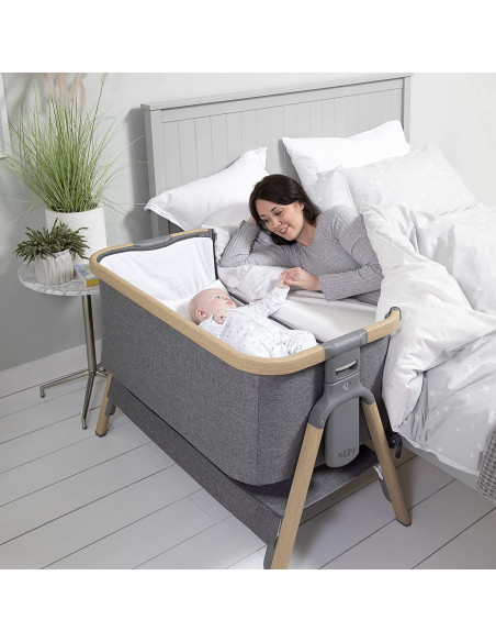BB-211205/3590,Tutti Bambini – Patut 2 in 1 co-sleeper CoZee Oak & Charcoal