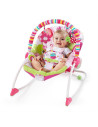 BB-10125,Bright Starts - Balansoar cu vibratii 2 in 1 Raspberry Garden