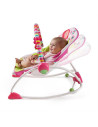 BB-10125,Bright Starts - Balansoar cu vibratii 2 in 1 Raspberry Garden