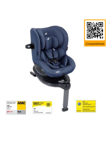 BB-C1801KADSE000,Joie - Scaun auto i-Spin 360° Deep Sea, nastere - 105 cm, testat ADAC
